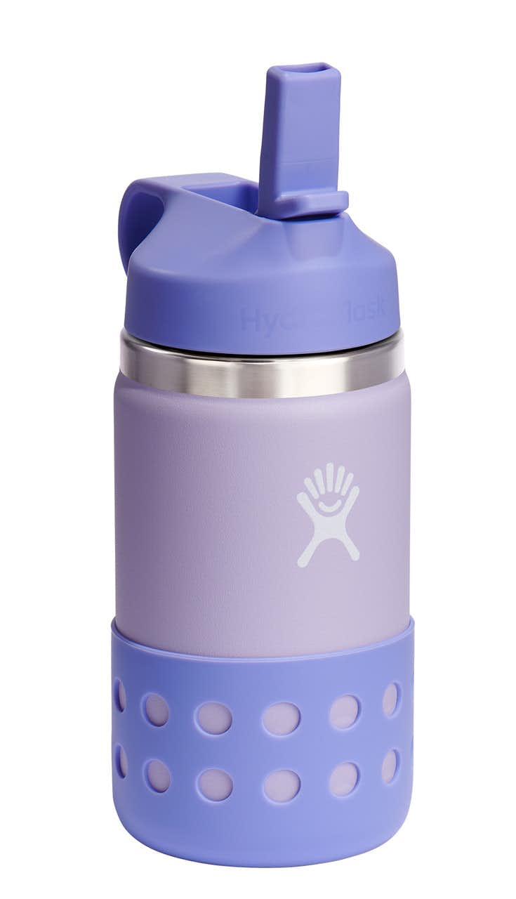Wide Mouth Straw Lid and Boot Bottle 355ml Wisteria/Lupine