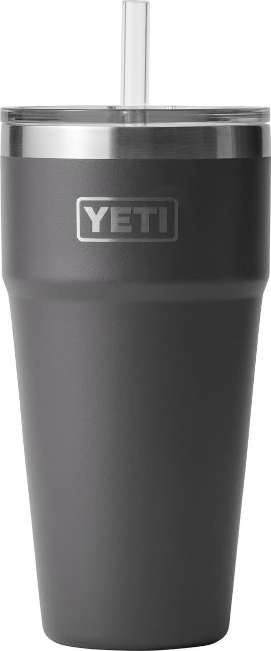 Rambler 769ml Stackable Cup with Straw Lid Charcoal