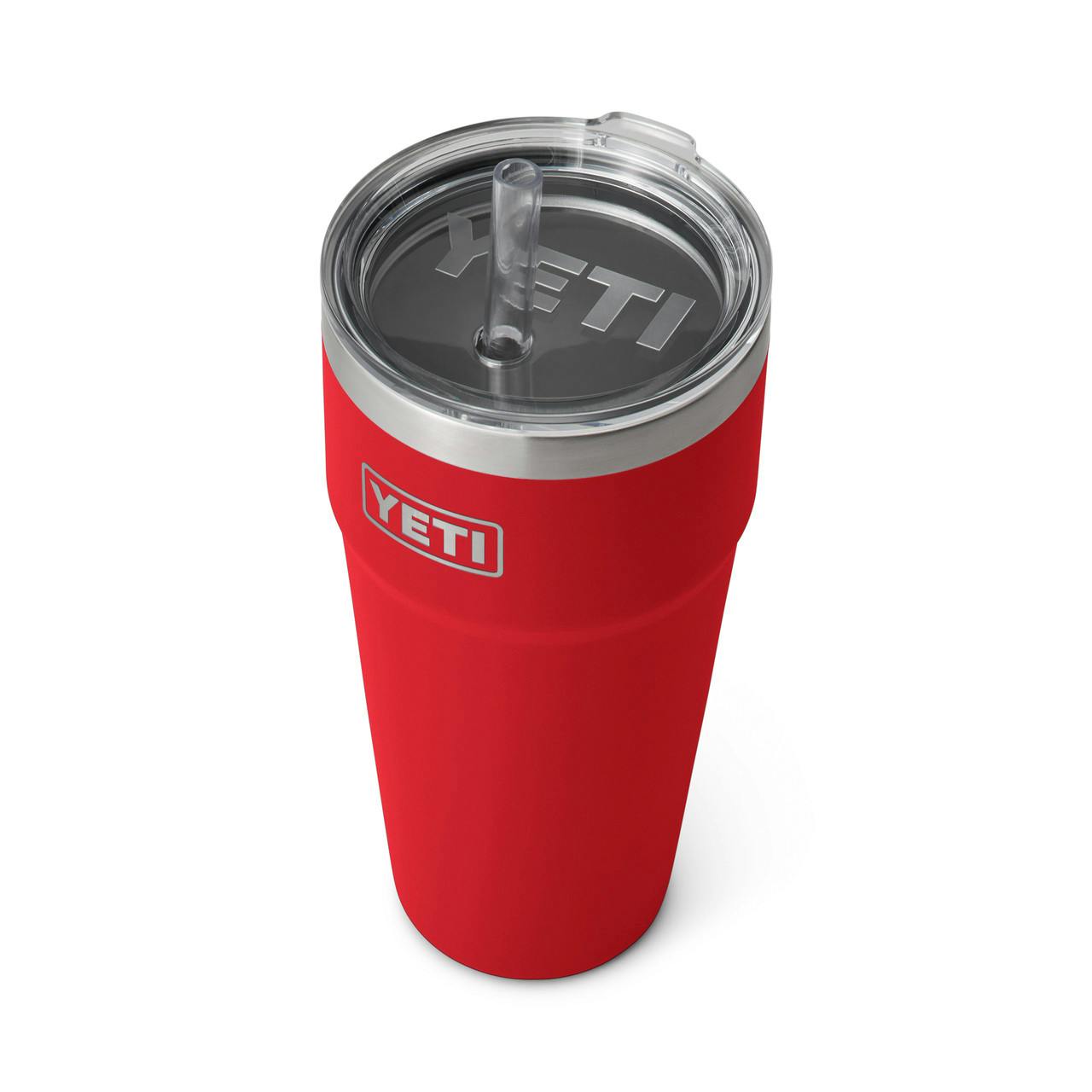 Rambler 769ml Stackable Cup with Straw Lid Rescue Red