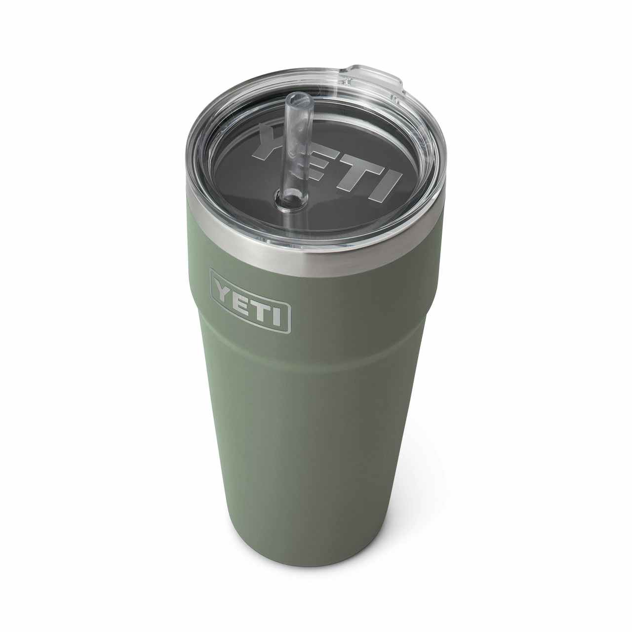 Bouteille isoth. Rambler 769 ml couvercle à paille Camp Green