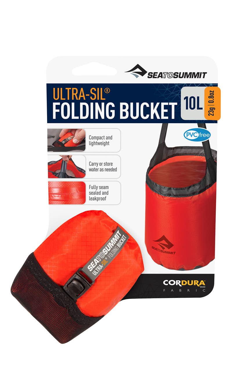 Ultra-Sil Folding Bucket Red