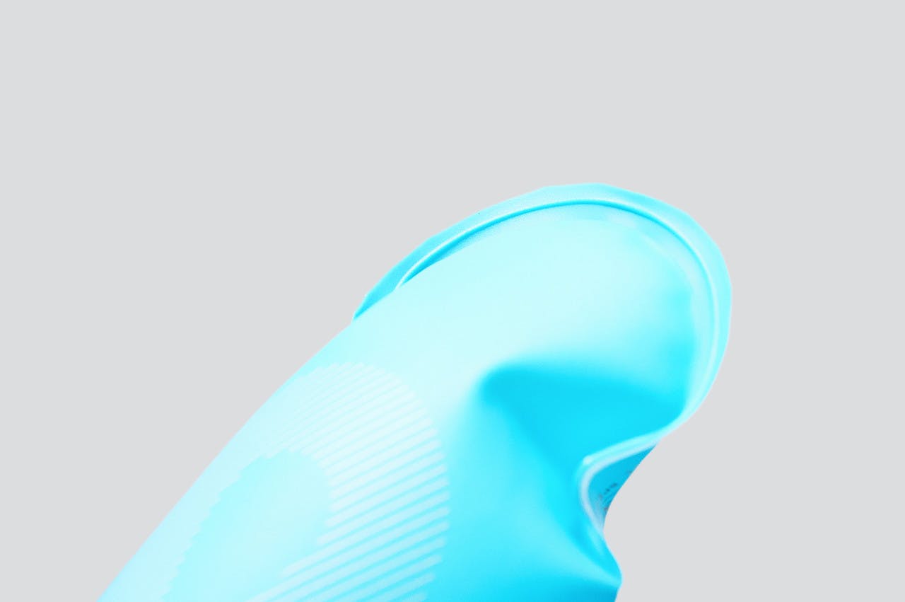 Bouteille compressible Softflask 150 ml Bleu Malibu