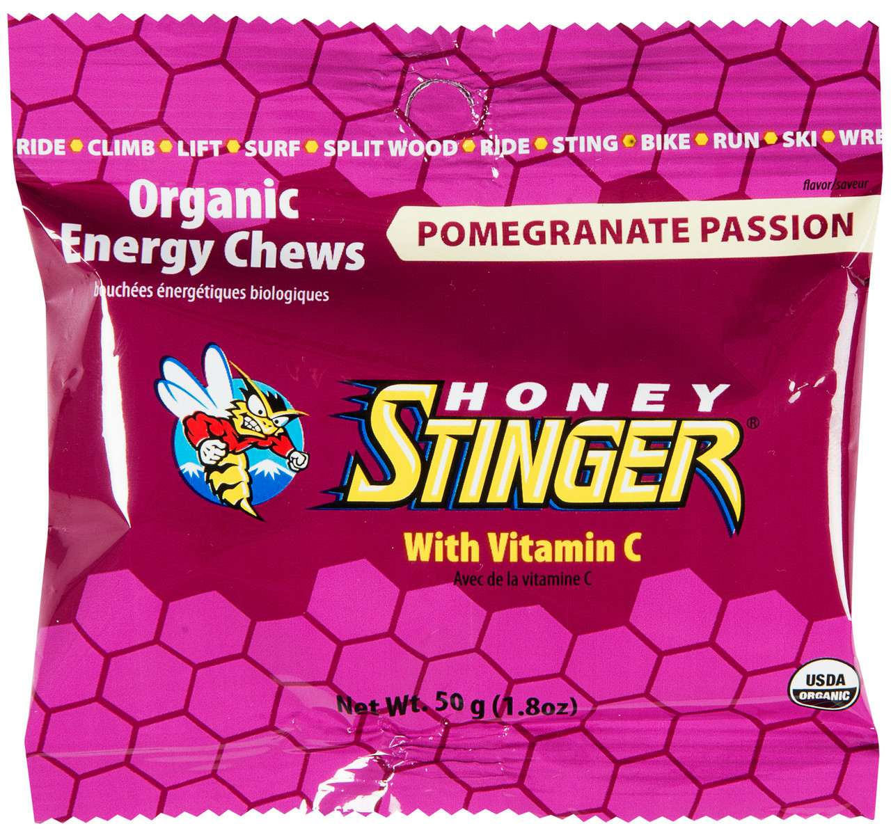 Organic Energy Chews Pomegranate NO_COLOUR
