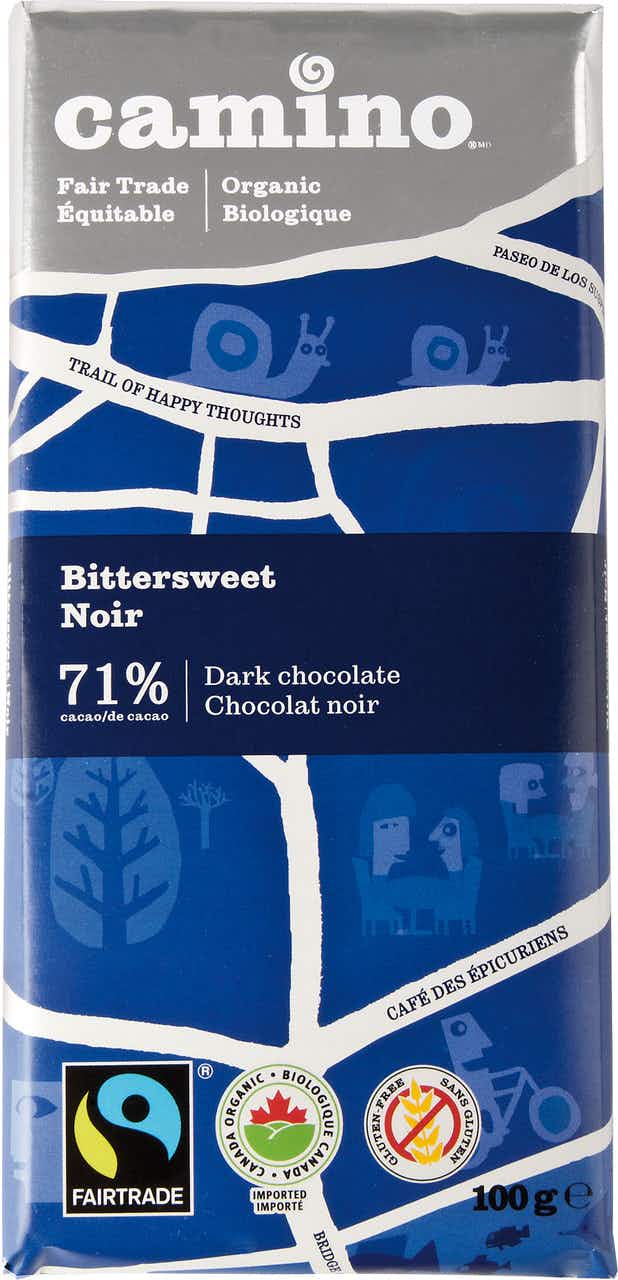 Chocolat noir mi-sucré bio commerce équitable NO_COLOUR