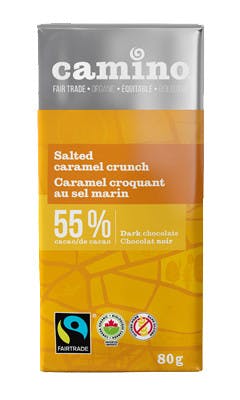 Salted Caramel Crunch Dark Chocolate Bar 55% NO_COLOUR