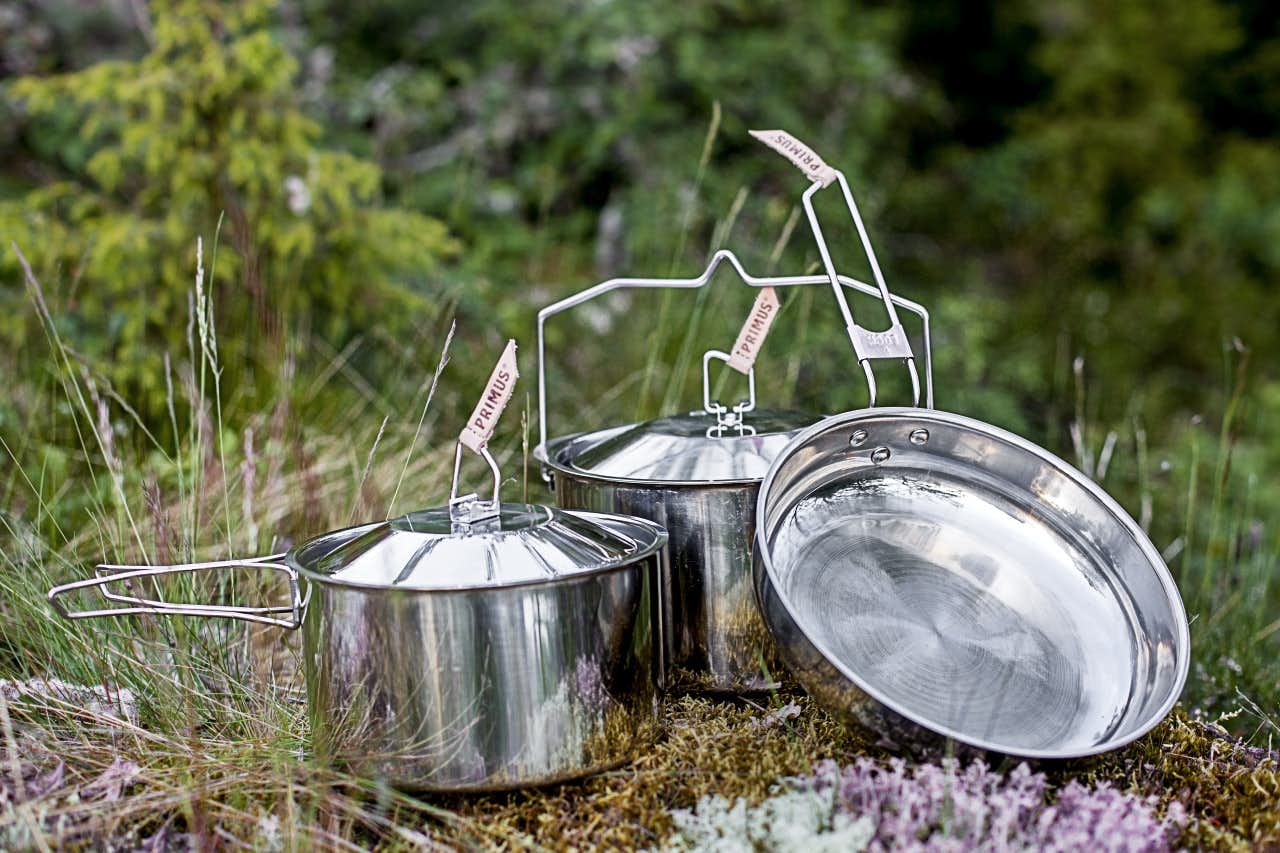 Campfire Cookset Large Stainless Steel