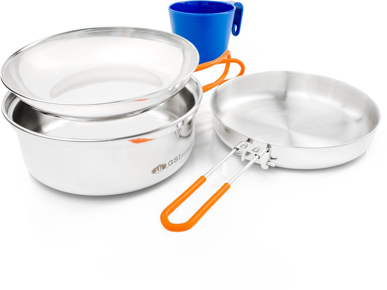 Glacier Stainless 1 Person Mess Kit Silver