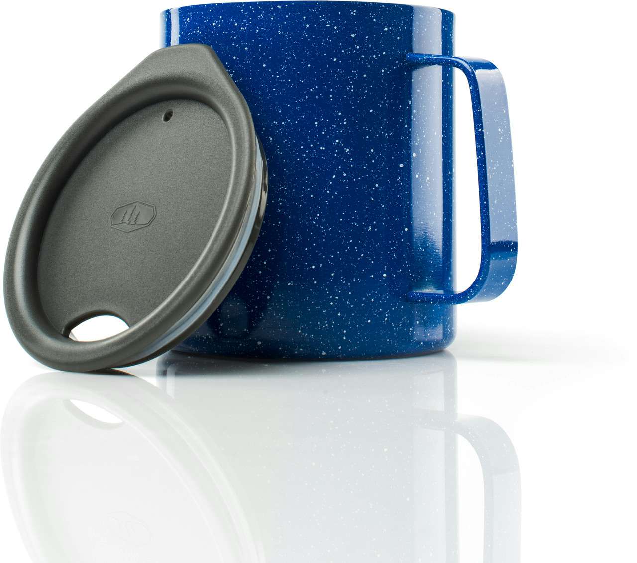 Glacier Stainless Steel Camp Cup Blue Speckle