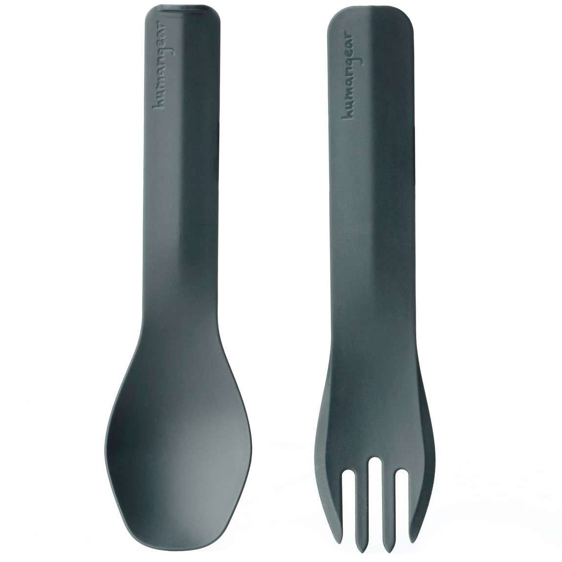 GoBites Duo Fork& Spoon Grey