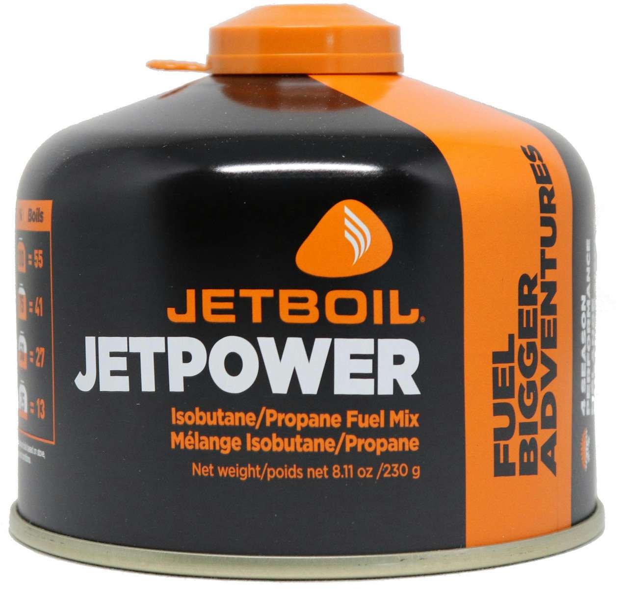 Jetpower 230g Isobutane/Propane Fuel Canister NO_COLOUR