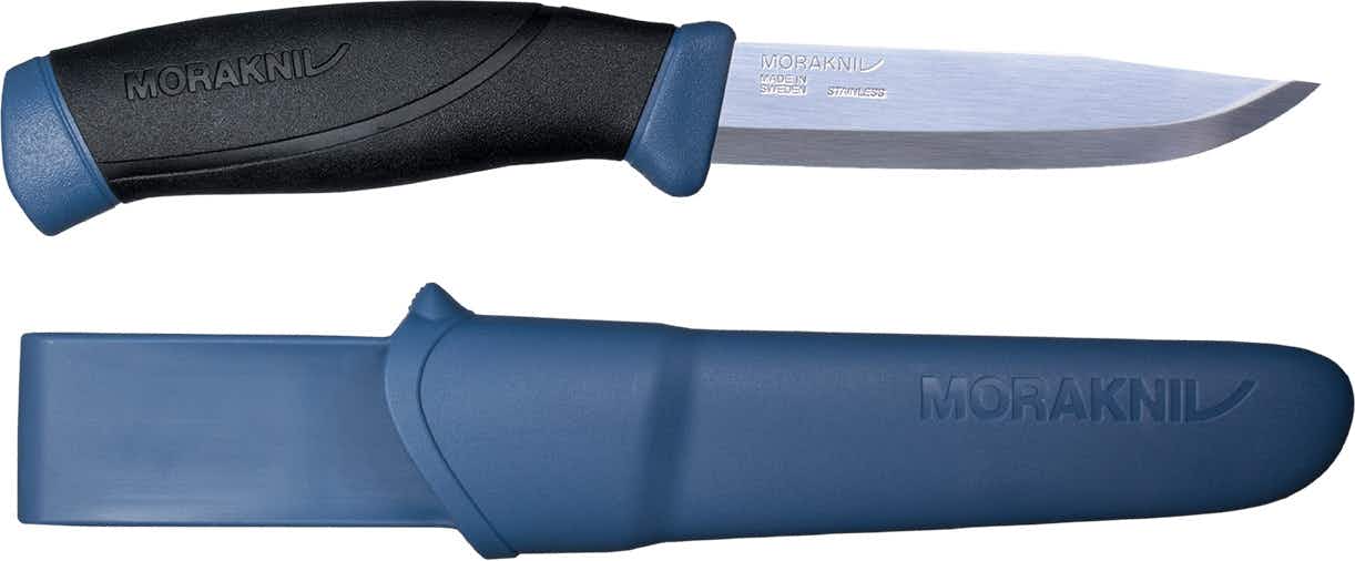 Companion Camping Knife with Sheath Navy Blue