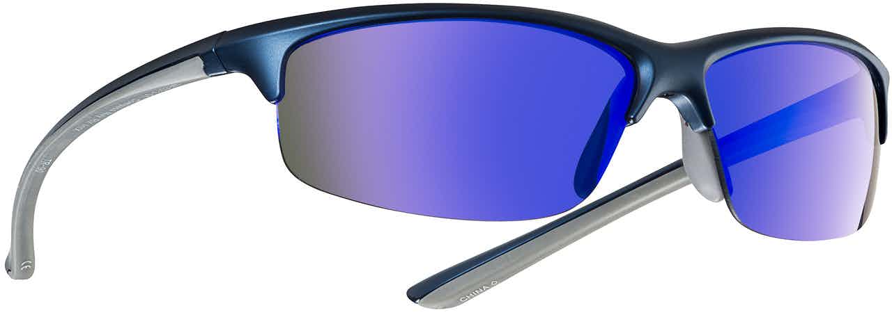 Compass Sunglasses Matte Metallic Navy/Grey