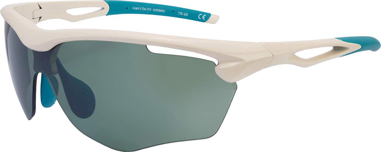 Logic II Sunglasses Tan/Green Lens