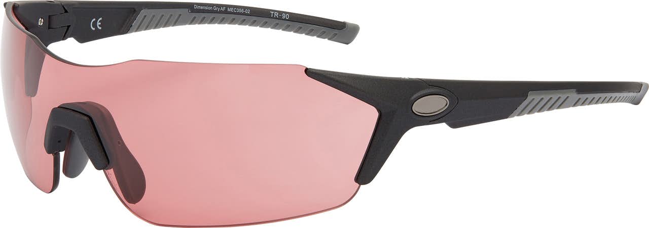Dimension Sunglasses Grey/Rose Lens AF