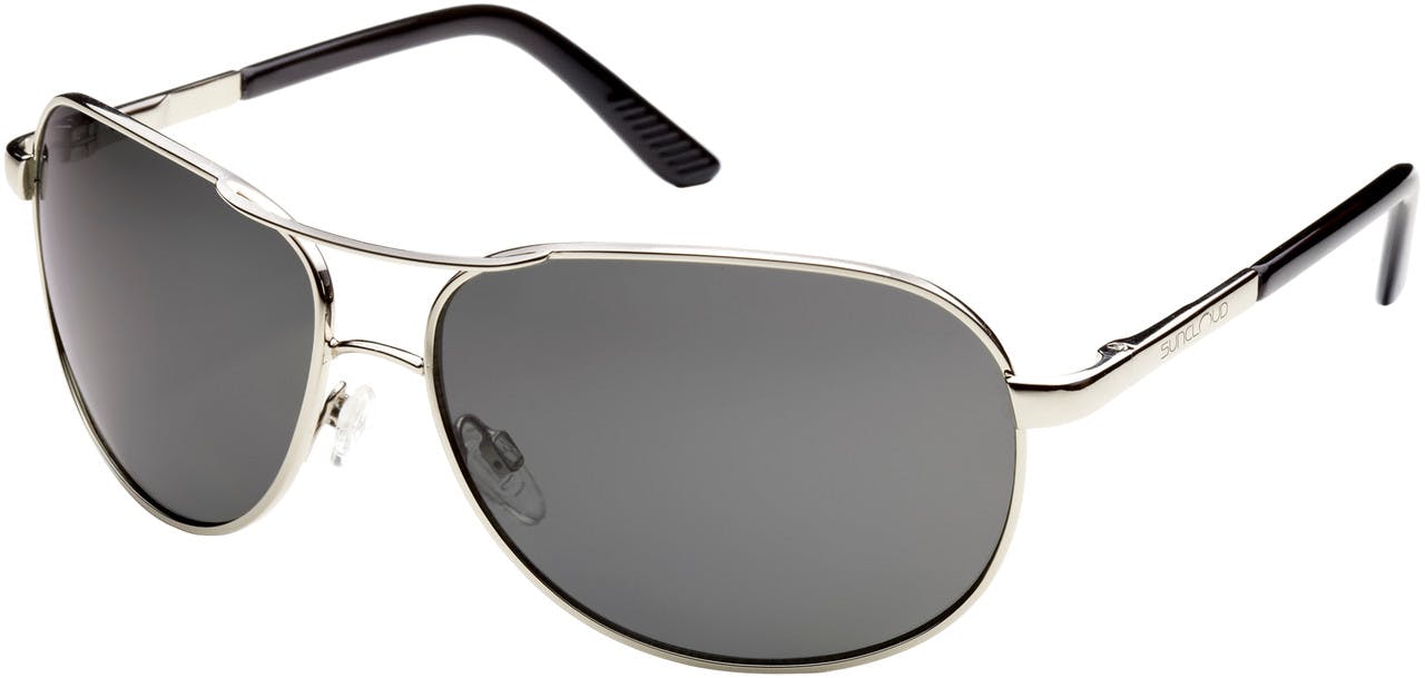 Aviator Polarized Sunglasses Silver/Grey