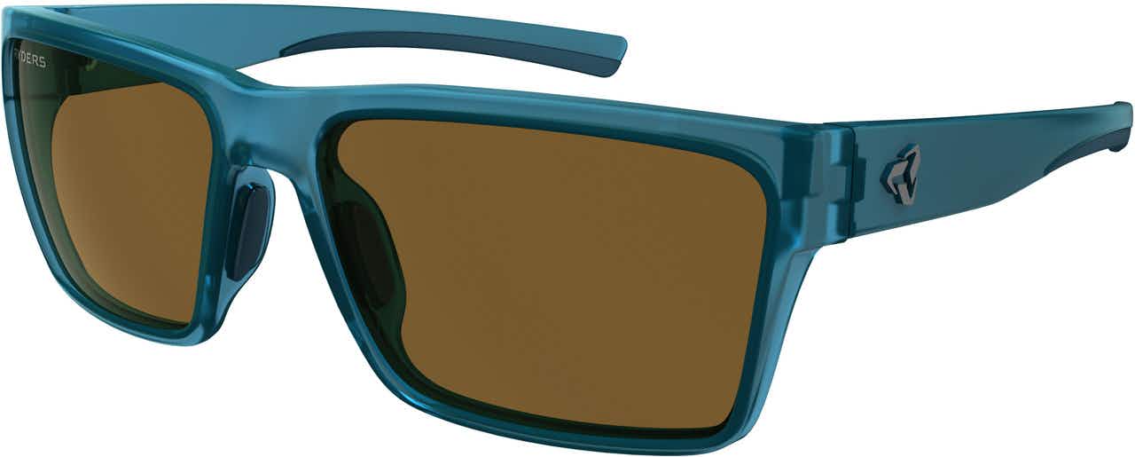 Nelson Sunglasses Matte Blue Xtal/Brown Len