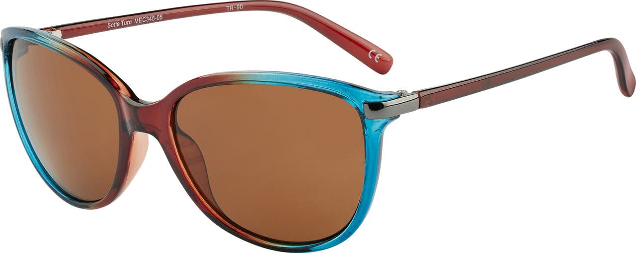 Sofia Sunglasses Brown Turquoise Fade/Brow