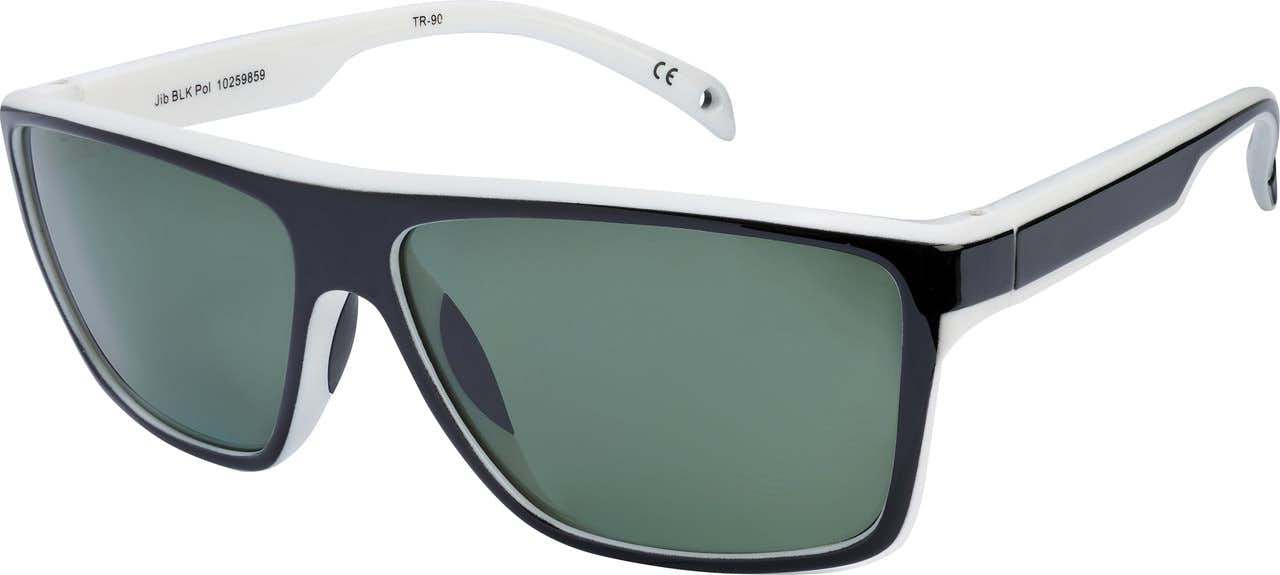Jib Sunglasses Black/Green Lens