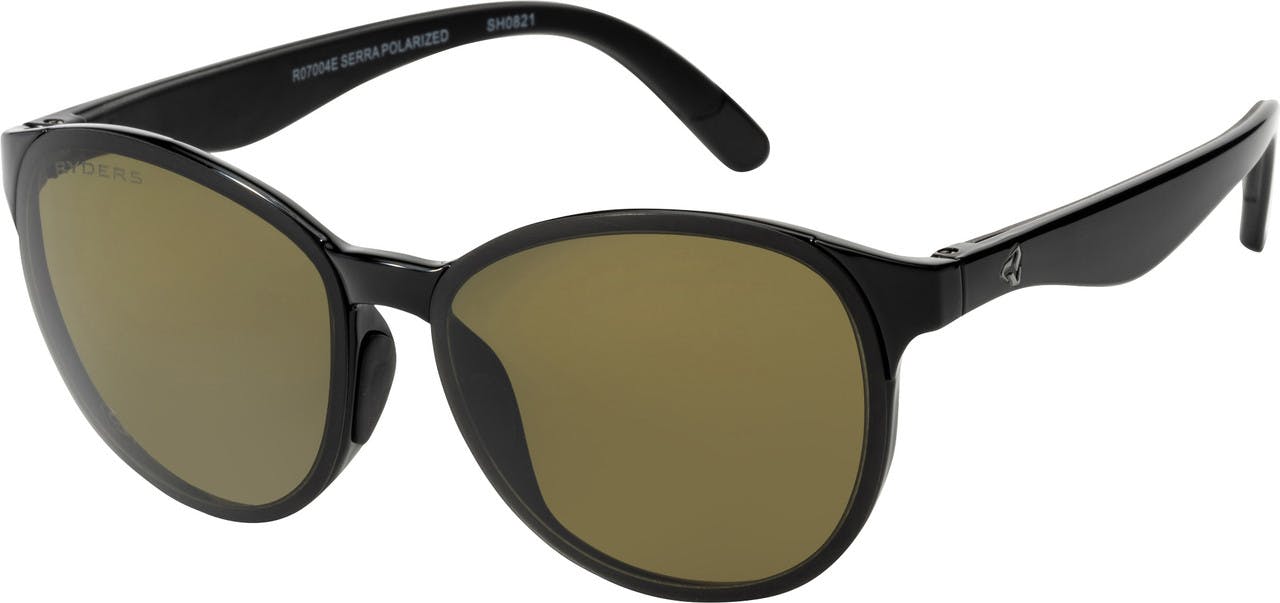 Serra Sunglasses Polar Black/Green Lens w/