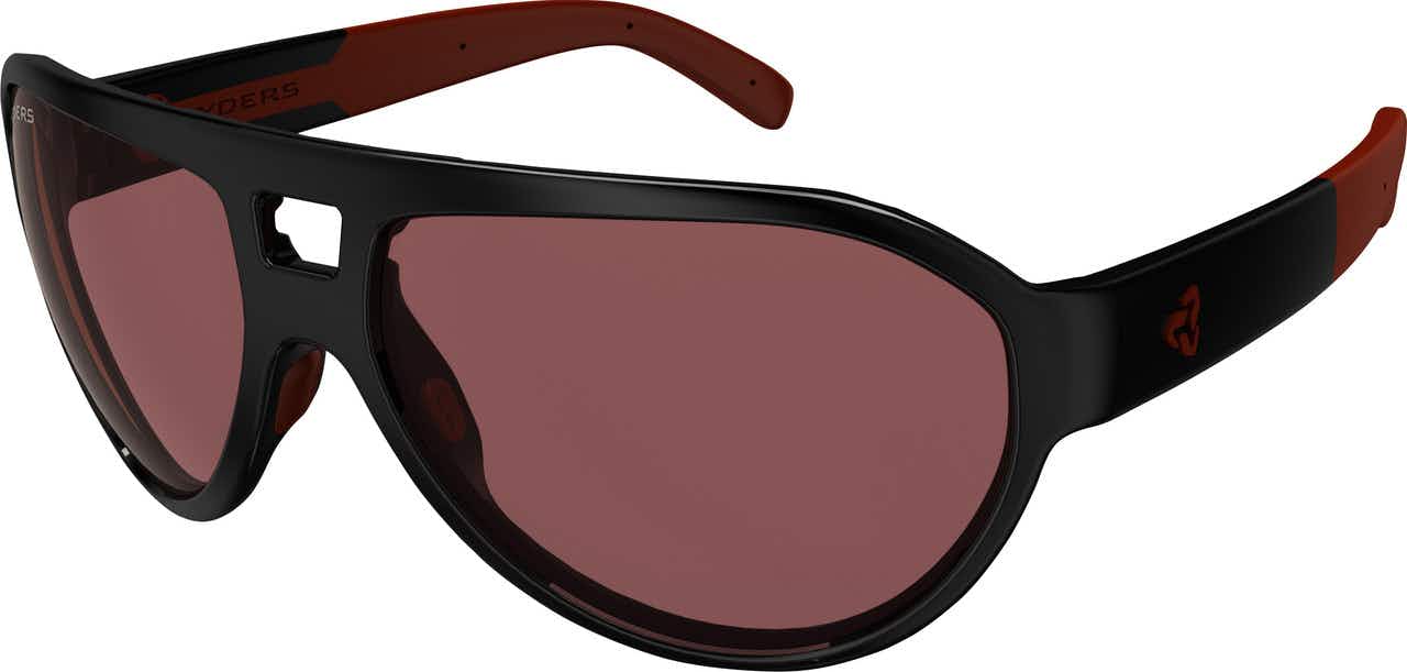 Hiline Sunglasses Black/Red Lens