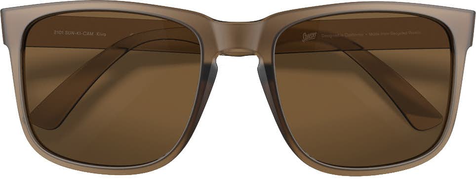 Kiva Sunglasses Matte Cola Amber