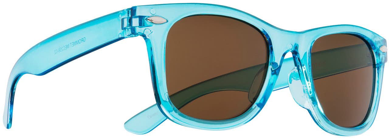 Grommet Sunglasses Crystal Blue/Brown