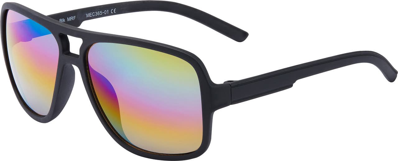 Kaiden Sunglasses Black/Brown Lens Rainbow