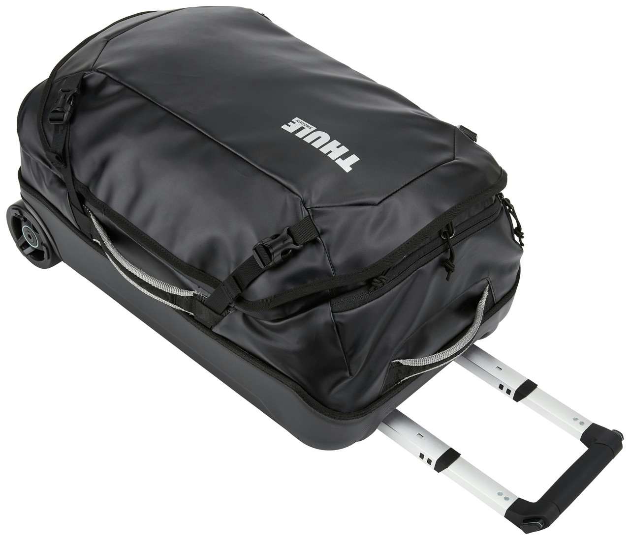 Chasm 40L Wheeled Carry On Duffle Black