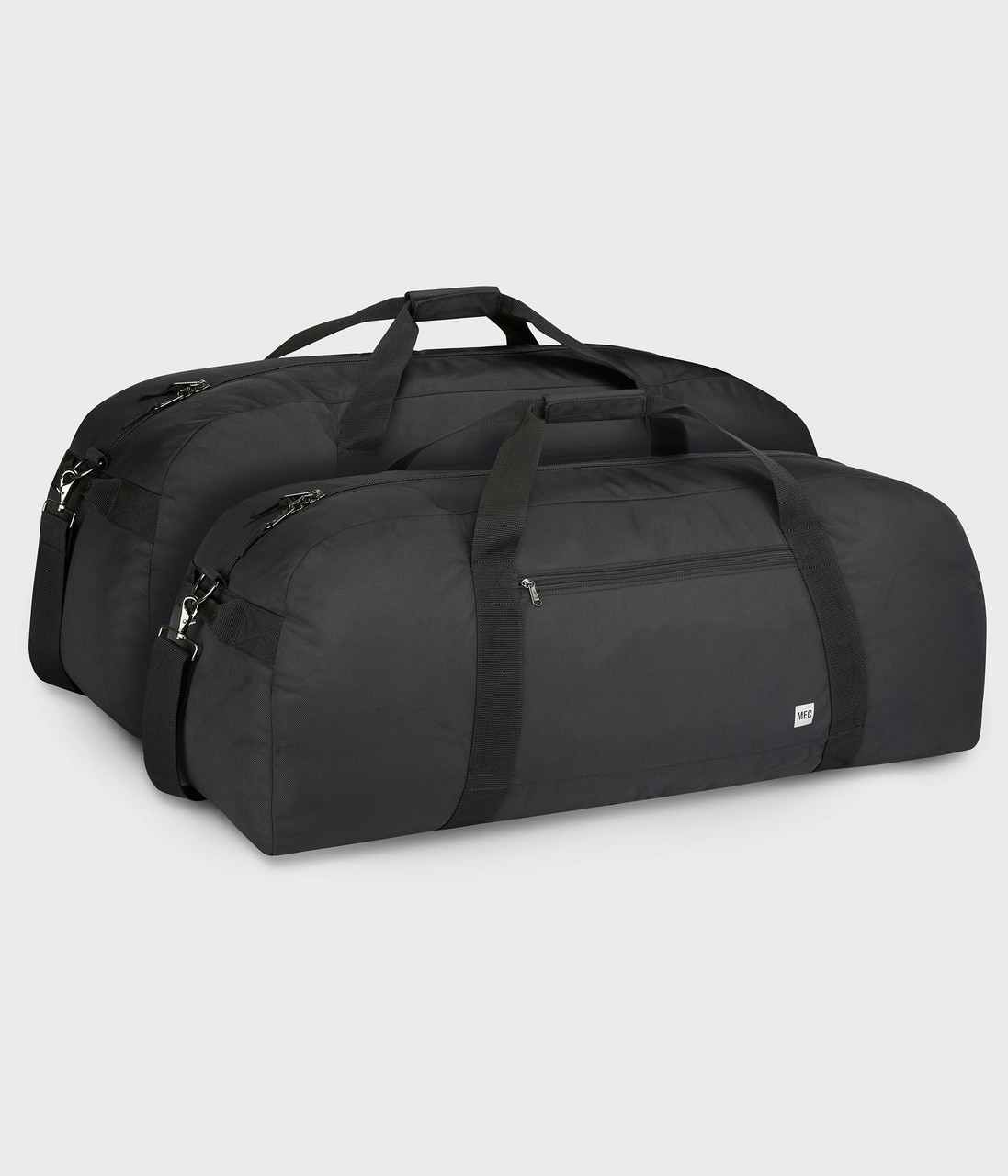Large Recycled Duffle Bag Black