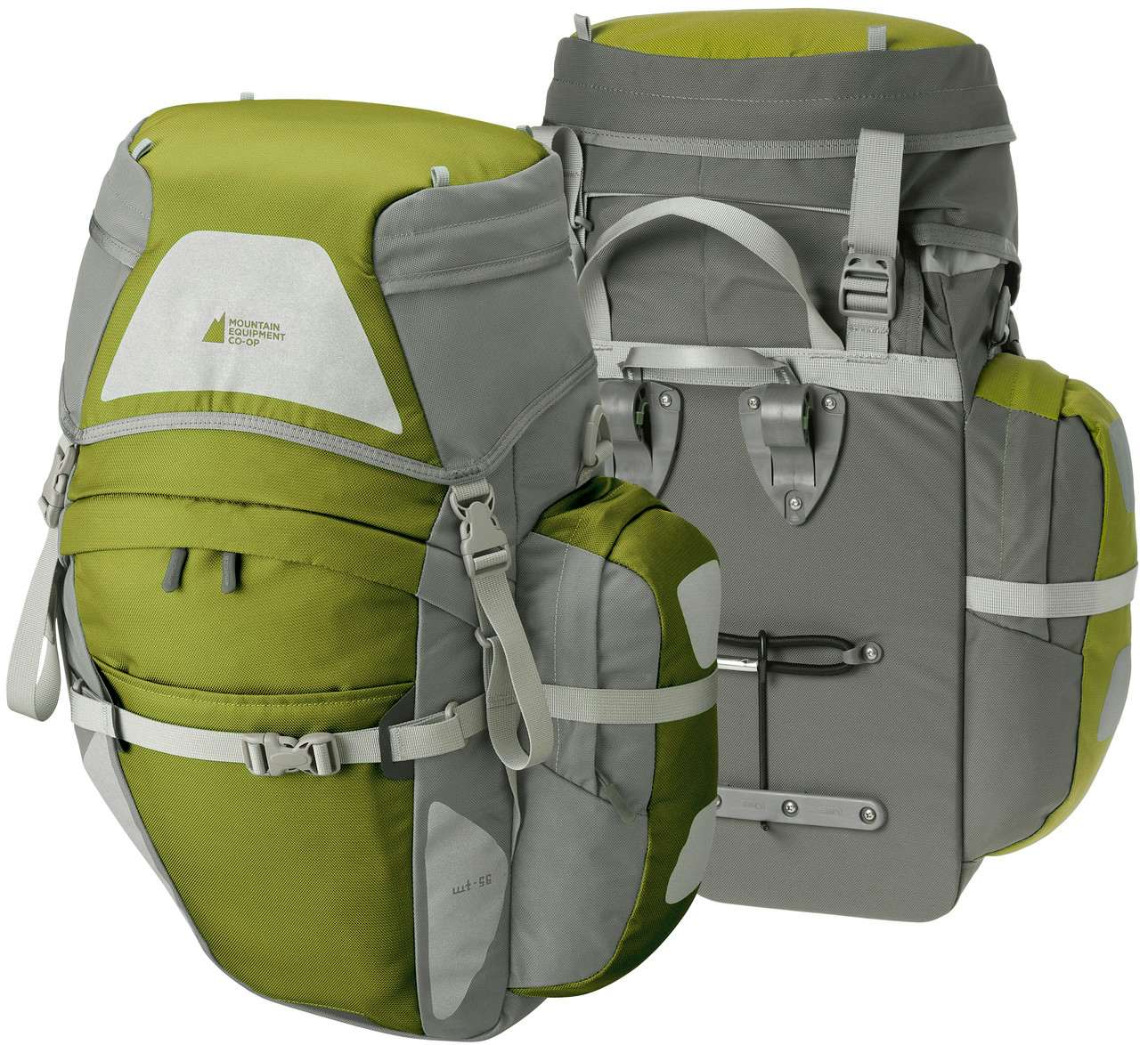 World Tour 2 56L Cycling Panniers Olive Oil/Dark Grey