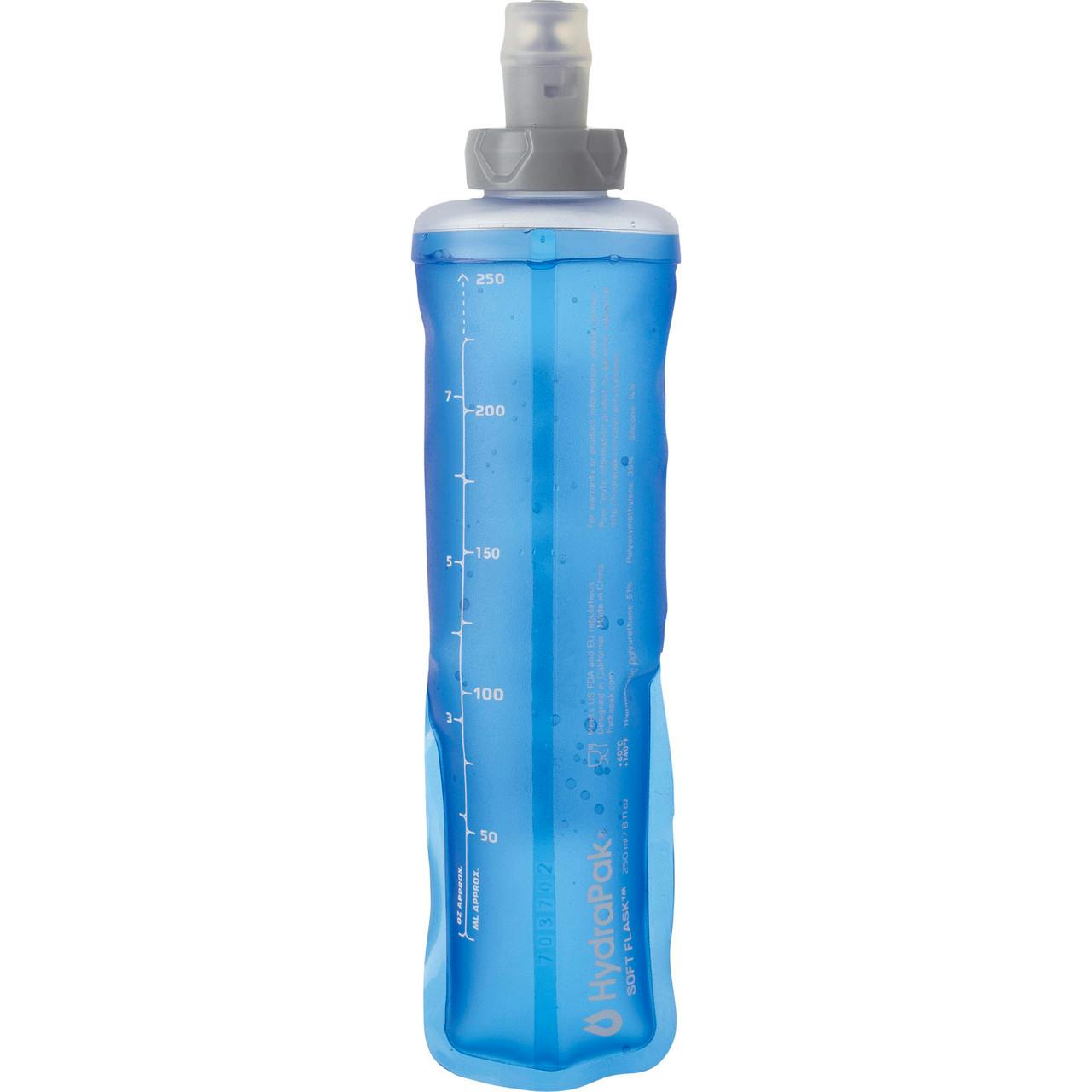 Soft Flask 250ml/8oz Standard Clear Blue+
