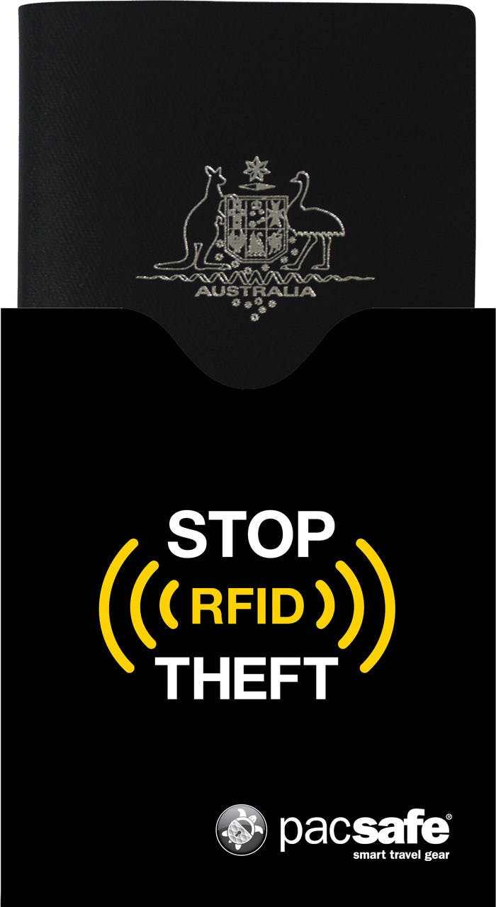 RFID Passport Protector Black