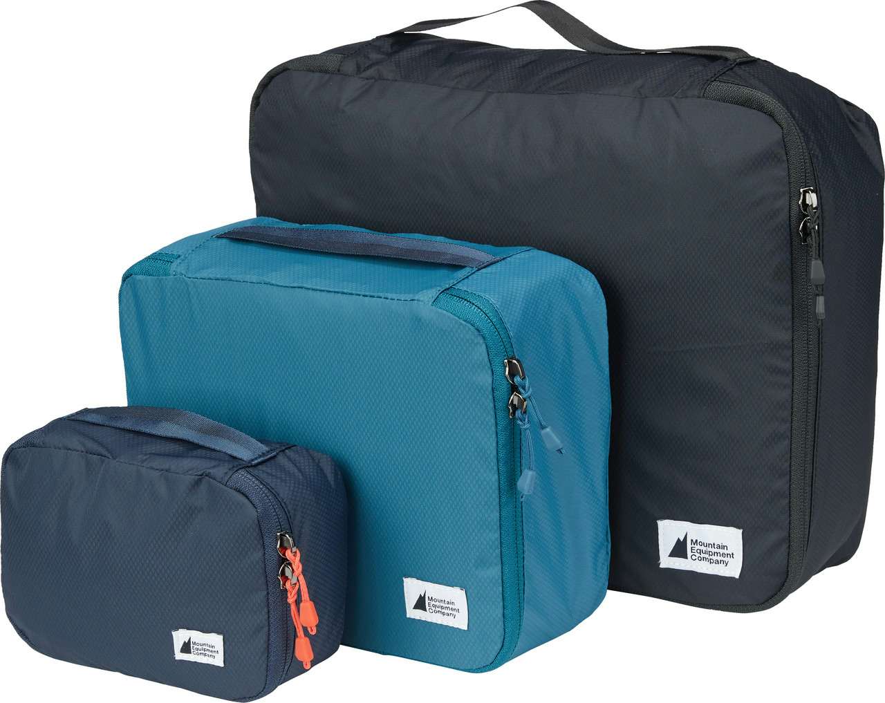 Travel Light Packing Cube 3-Pack Multisize Deep Navy/Blue Suede/Blac