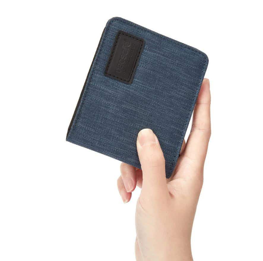 RFID Safe Bifold Wallet Dark Denim