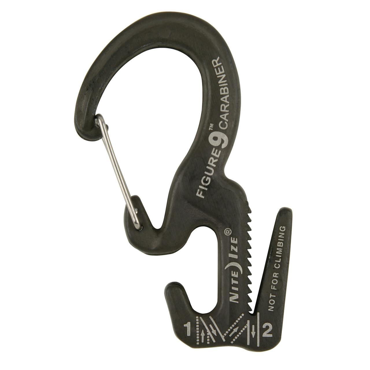 Figure 9 Carabiner With Rope Black