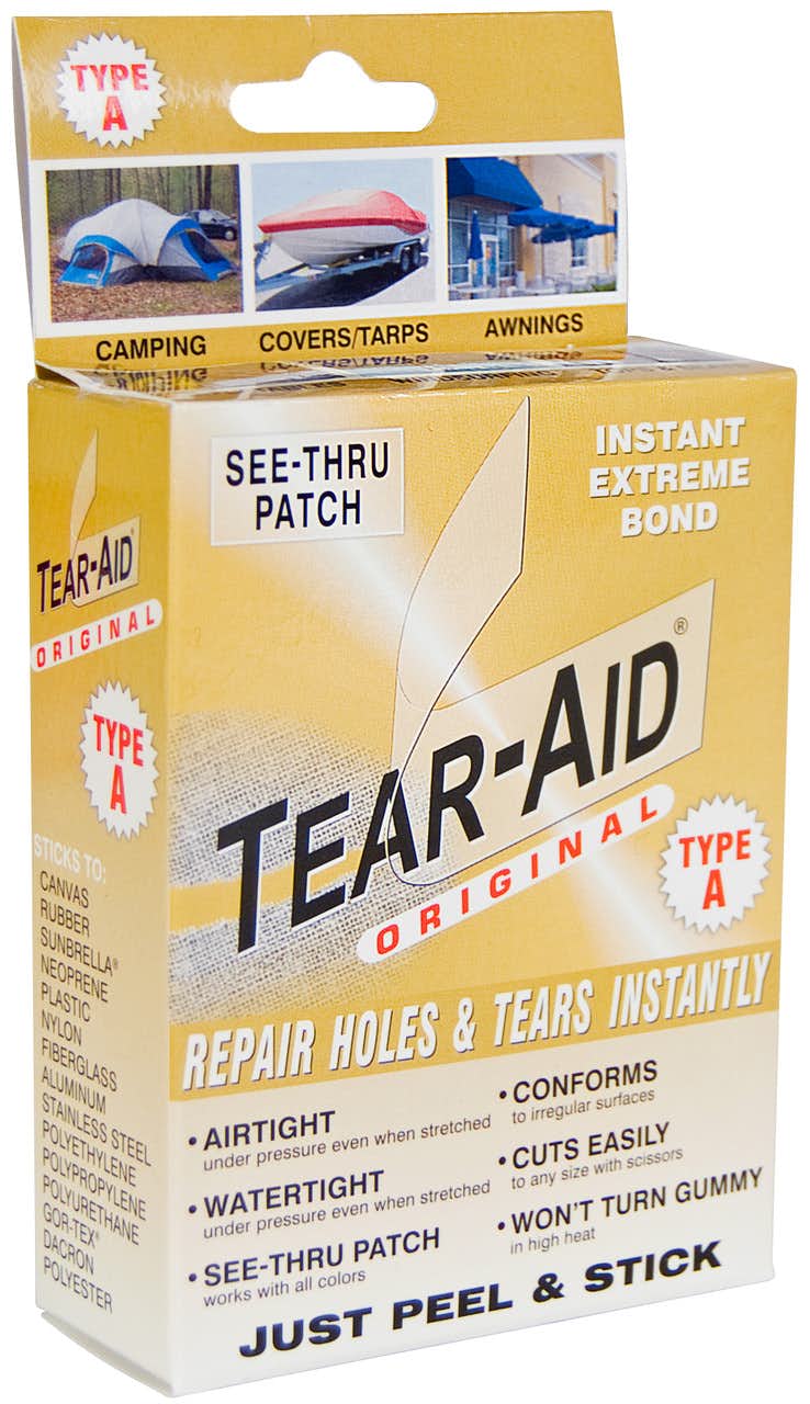 Pièces de réparation Tear-Aid de type A Transparent
