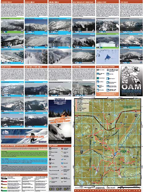 Kootenay Pass Ski Map & Guide NO_COLOUR