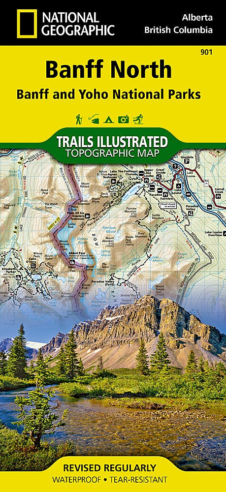 Banff North Trail Map [Banff and Yoho Nationa NO_COLOUR