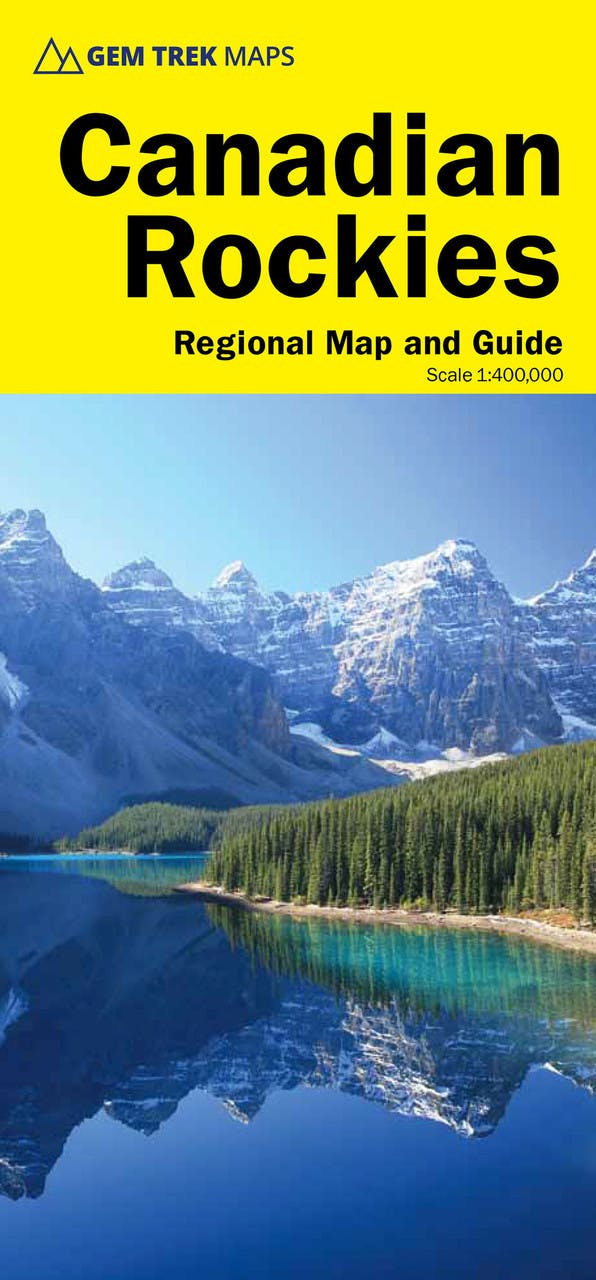 Canadian Rockies Map 12th Edition NO_COLOUR