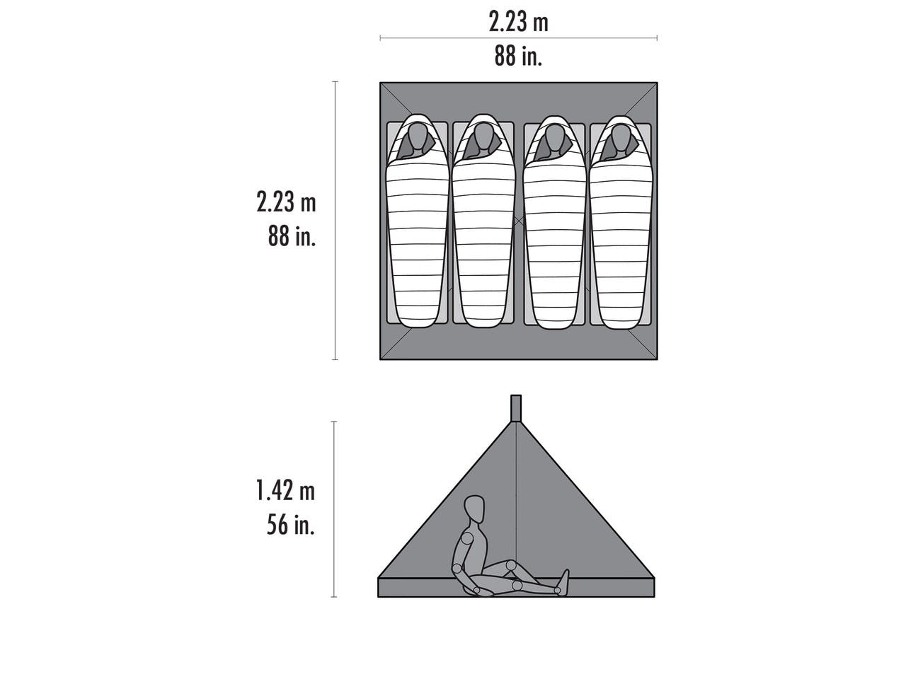 Front Range Ultralight Tarp Shelter (No Pole) NO_COLOUR