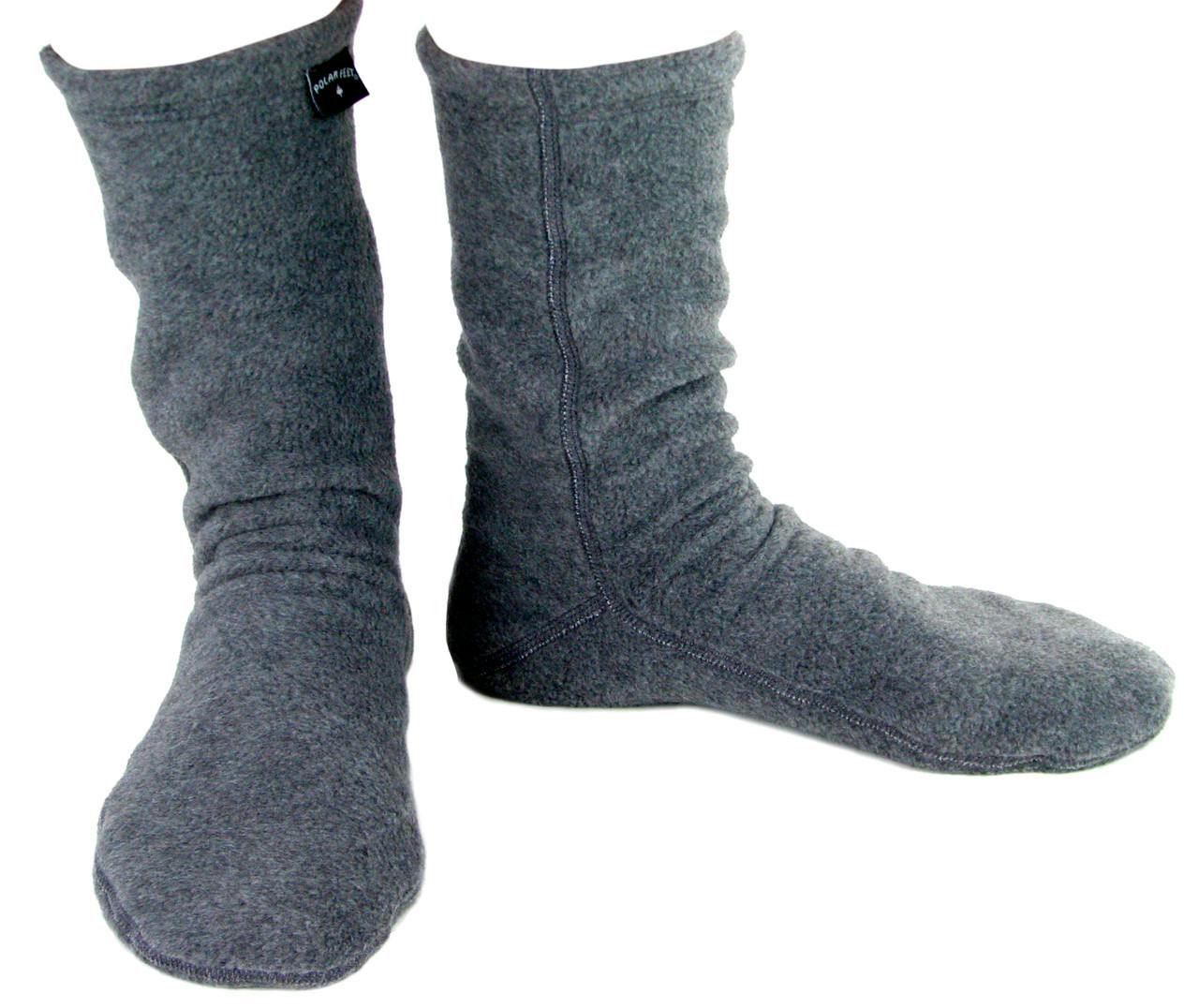 Fleece Socks Soft Grey