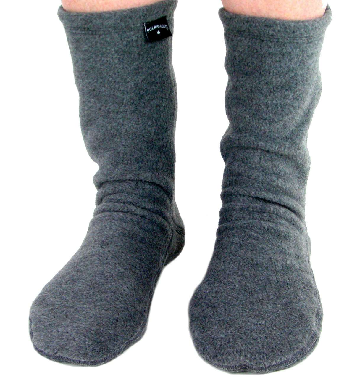 Fleece Socks Soft Grey