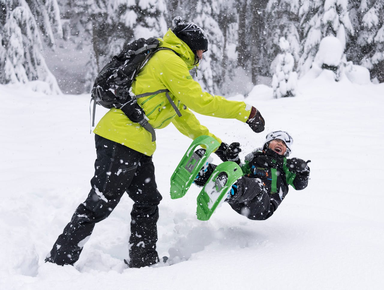 Tyker Snowshoes Dino Green