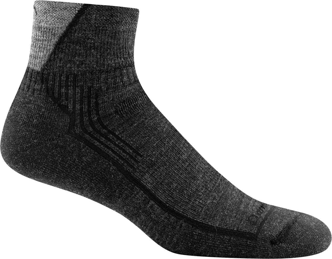 Hiker Cushion Quarter Socks Black