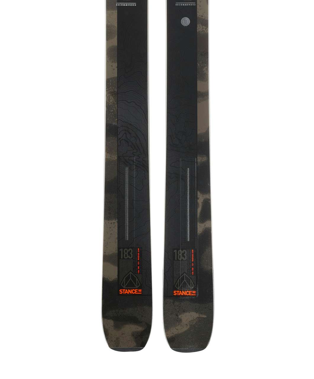 Stance 102 Skis Black/Grey