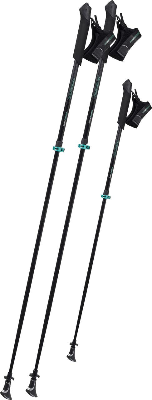 Sarma Powerlock Nordic Walking Poles Black/Mint