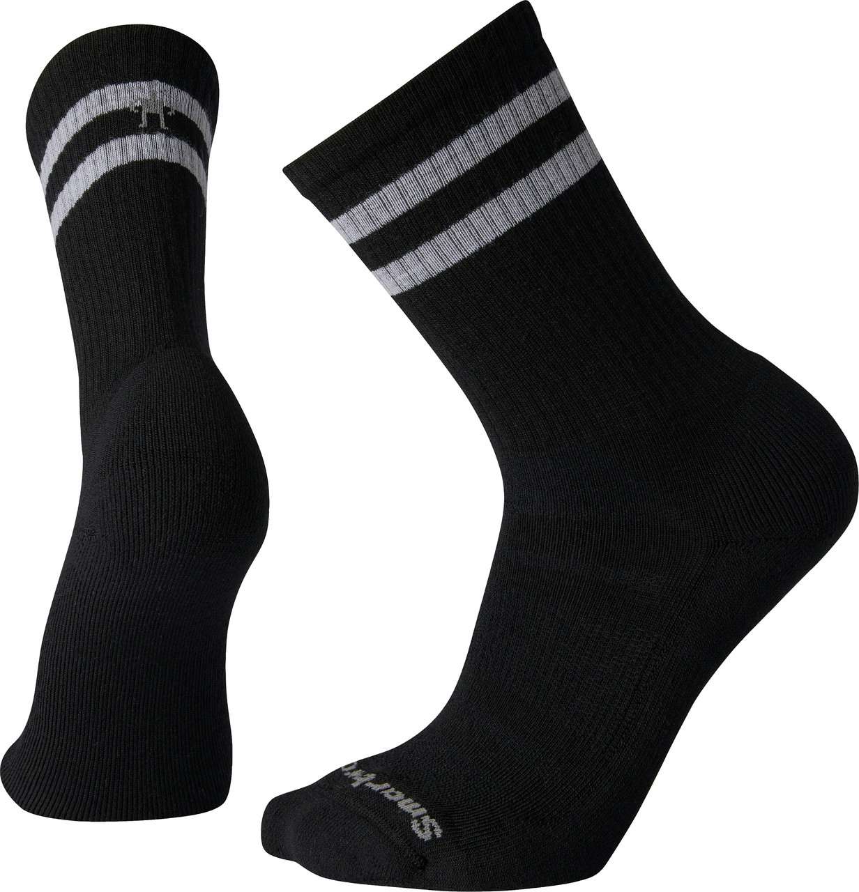 Athletic Light Elite Stripe Crew Socks Black