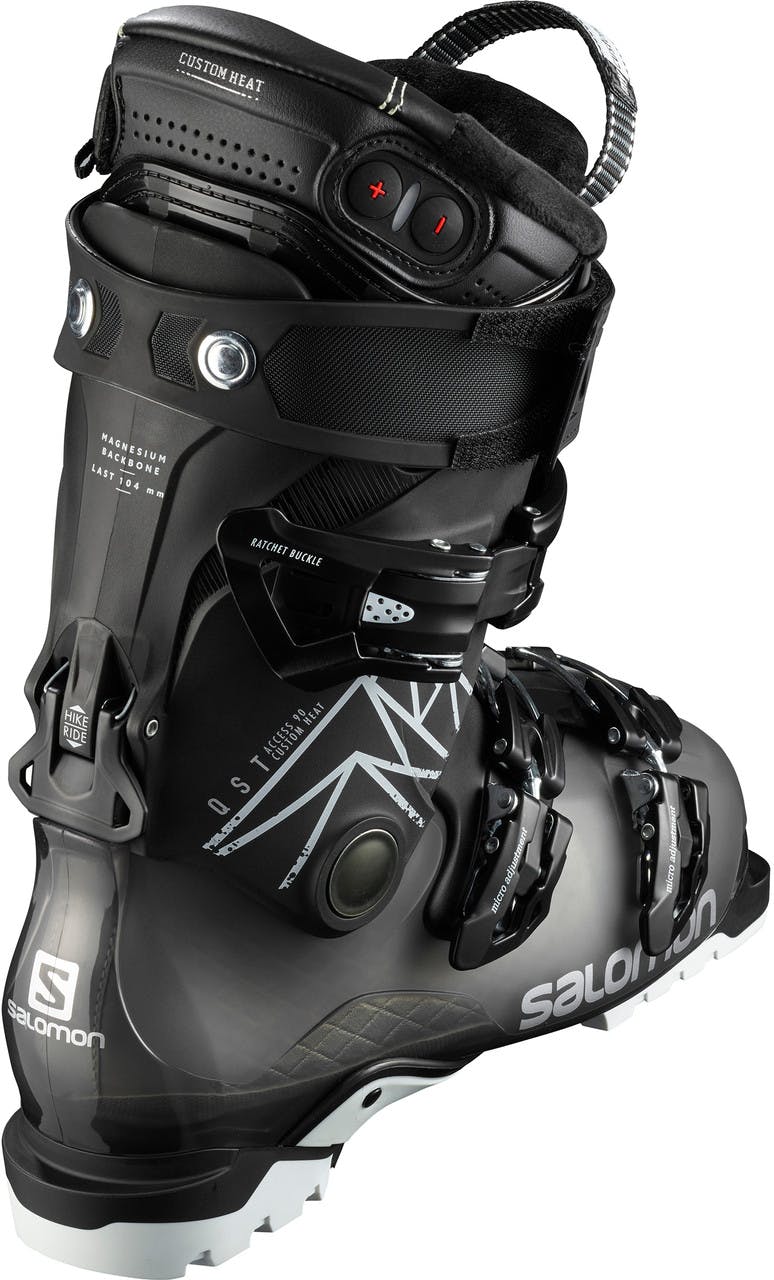 QST Access Custom Heat Ski Boots Anthracite/Translucent Bl