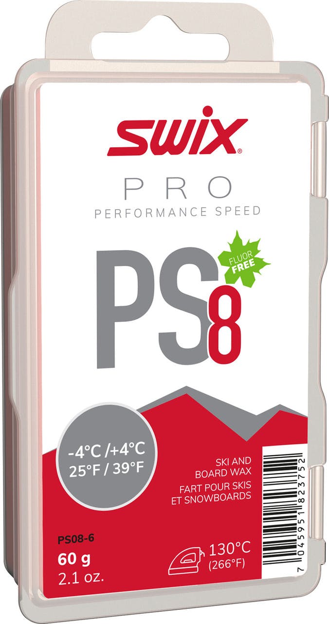 PS8 Glide Wax (-4C to +4C) 60G Red