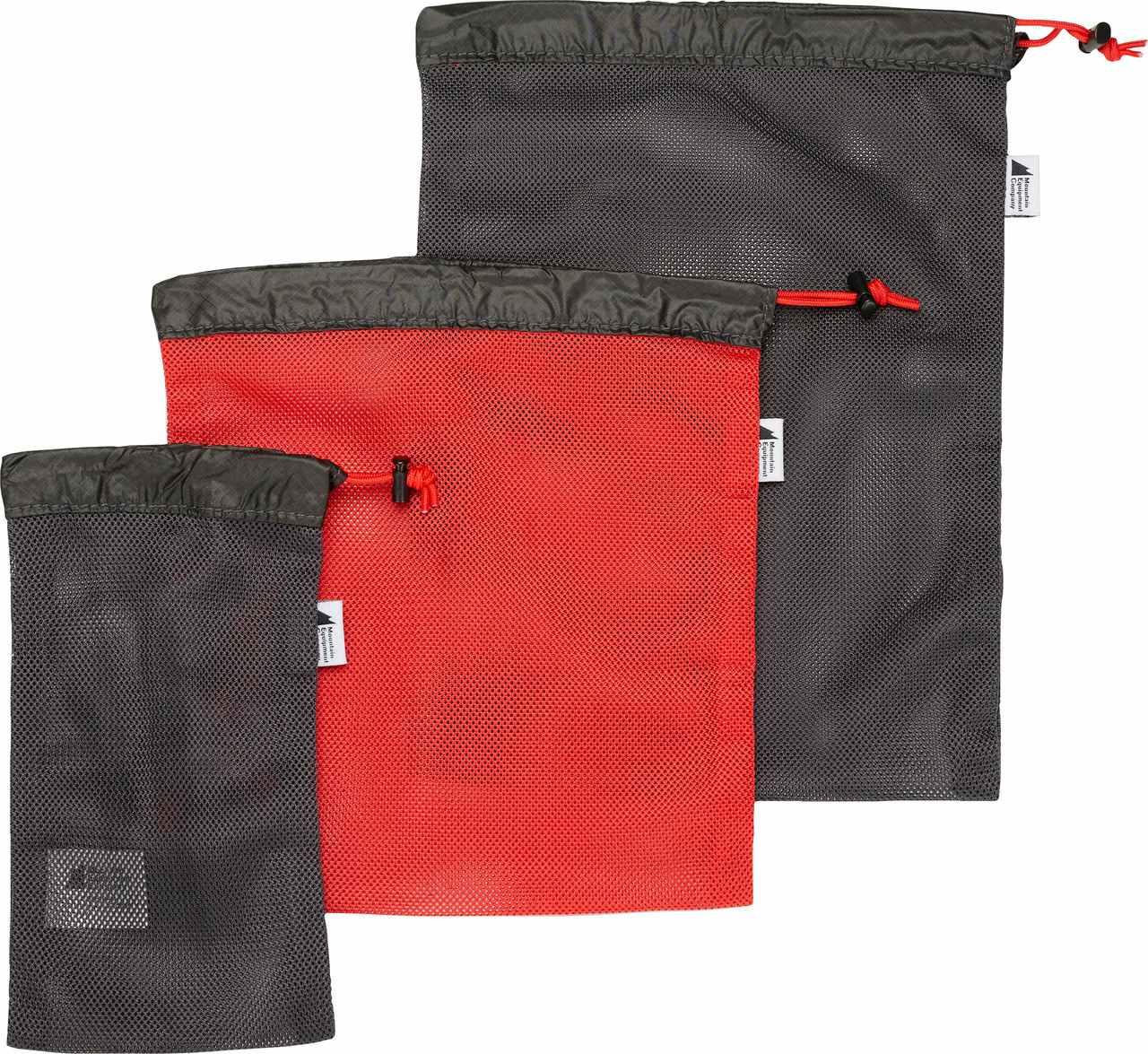 Pack Rat Mesh Ditty Sacks (3 Pack) Obsidian/Fortune Red